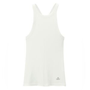 New ALEXANDER WANG x Uniqlo HeatTech Ribbed Racerback Sleeveless Top Warm WHITE